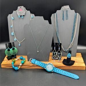 🌊 Ocean Breeze Jewelry Bundle – 10 Pieces in Cool Blue & Teal Tones 💙